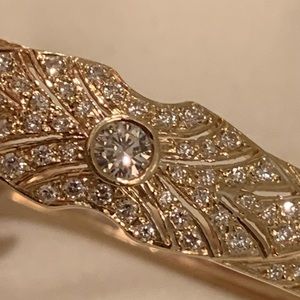 SOLD ON EBAY Outstanding 18 K Diamond Bangle Bracelet